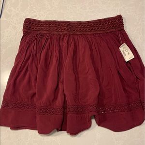 maroon aeropostale skirt